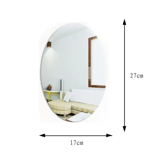 Removable Acrylic Mirror Wall Sticker - Hominco