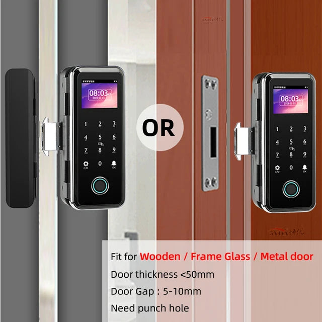 Smart Fingerprint Door Lock – Biometric Keyless Entry Digital Lock with App Control & Advanced Security Features