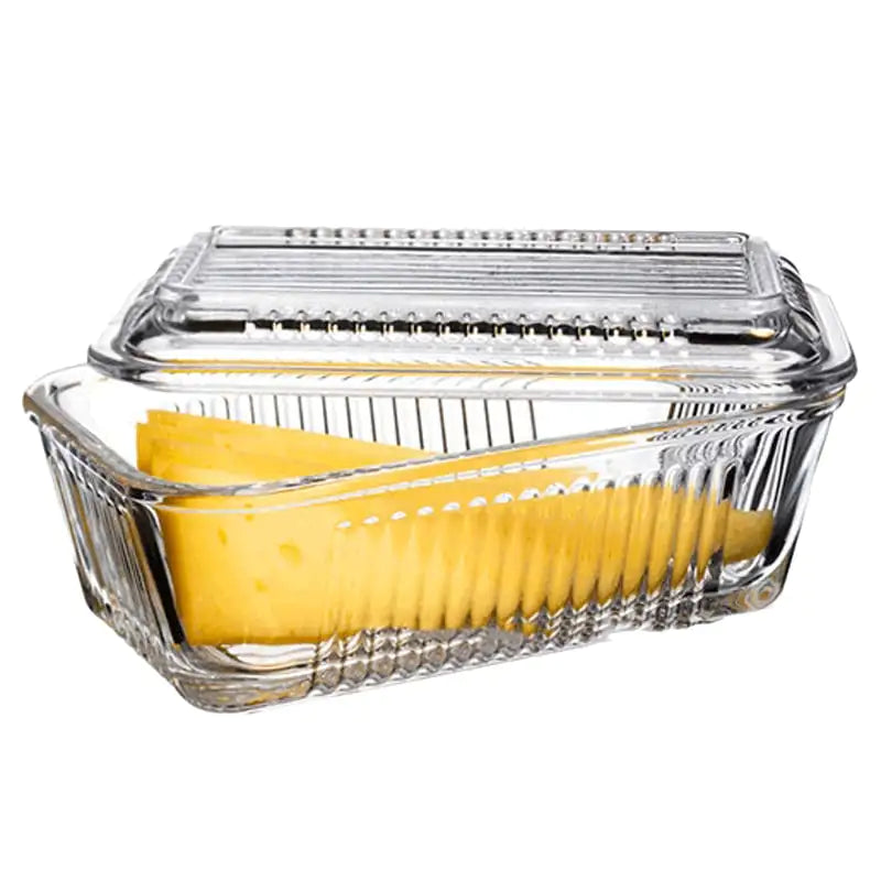 Glass Rectangular Storage Box – Elegant Glass Organizer for Tea, Coffee & Essentials