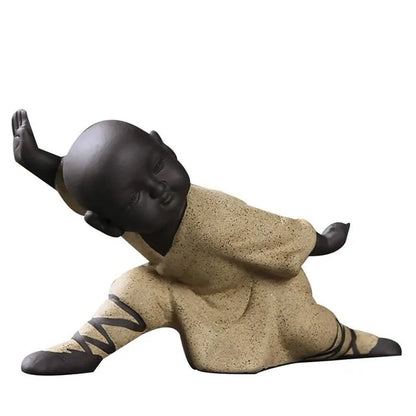 Kung Fu Monk Decor Statue Figurines