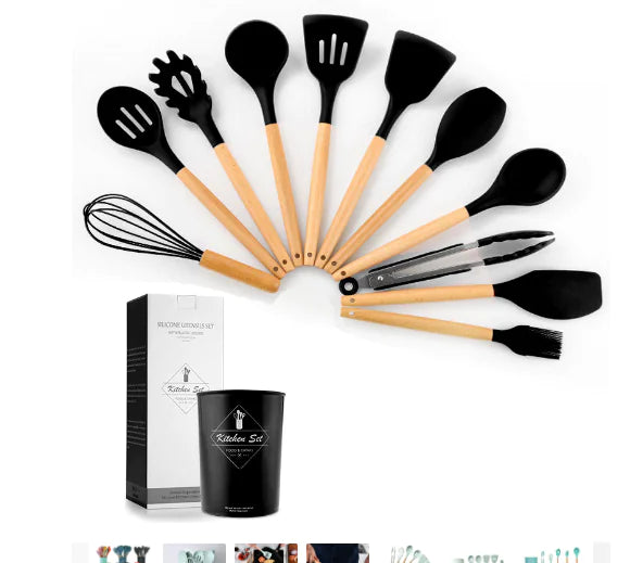 Non Stick Pot Spatula And Spoon