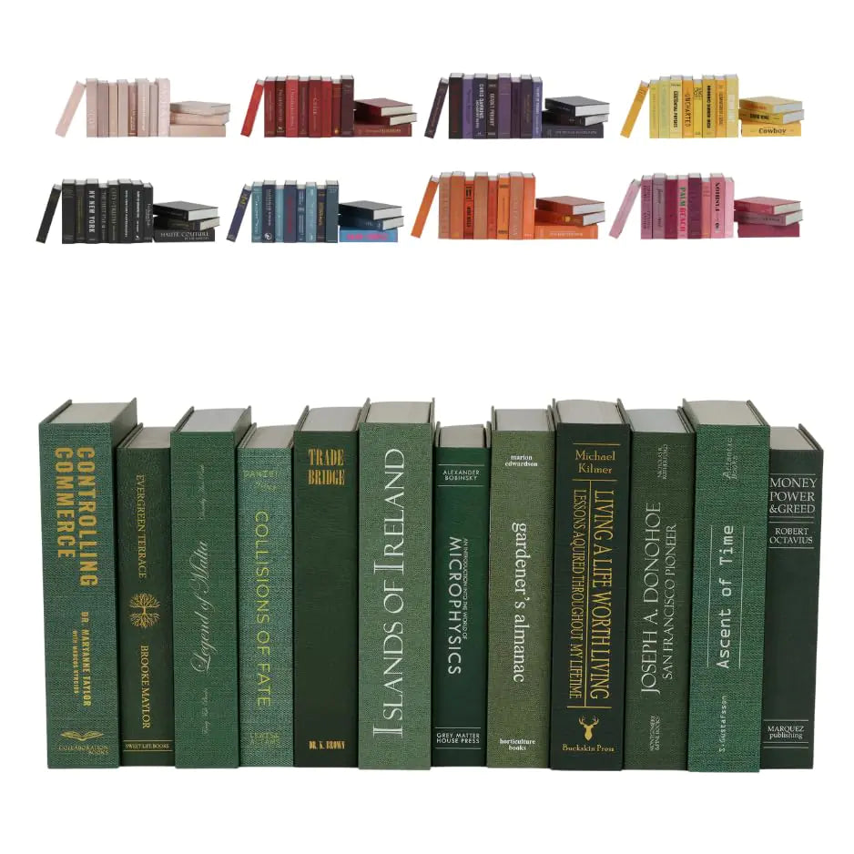 12-Piece Decorative Book Set – Modern & Farmhouse-Inspired Faux Books for Coffee Tables, Bookshelves & Home Accents