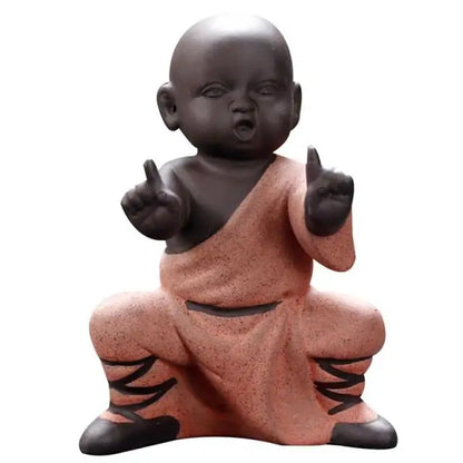 Kung Fu Monk Decor Statue Figurines