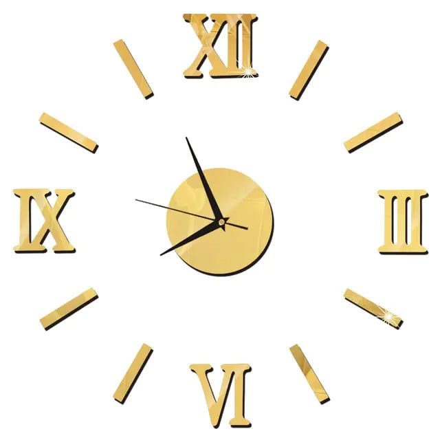 Acrylic Roman Numeral Wall Clock