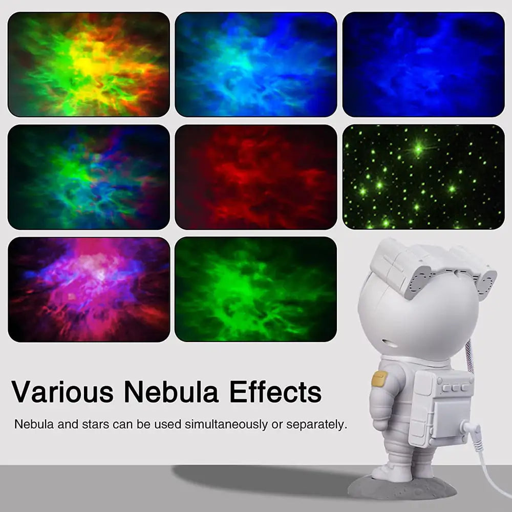 Astronaut Projector Lamp – Galaxy Space Night Light for Kids' Bedroom & Playroom